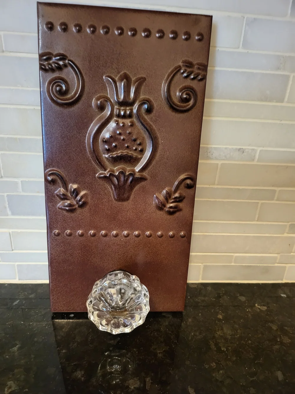 Hammered Tin Door Knob Wall Decor
